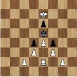 Skakopgaver formet som juletræer